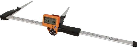 Caliper o forcípula Haglöf digitech MP para medida y transferencia bluetooth dendrometría de diámetro de arboles o tamaño de fauna o pez para ingeniería forestal, ambiental o fauna silvestre TOPOGIS PERU Caliper o forcípula digital Digitech MP Haglöf