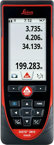 Telémetro Distanciómetro Medidor láser leica Disto D810 pantalla táctil y cámara Topogis Peru Distanciómetro láser Leica Disto D810 Touch